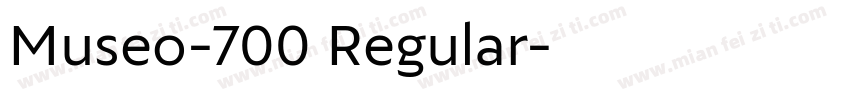 Museo-700 Regular字体转换